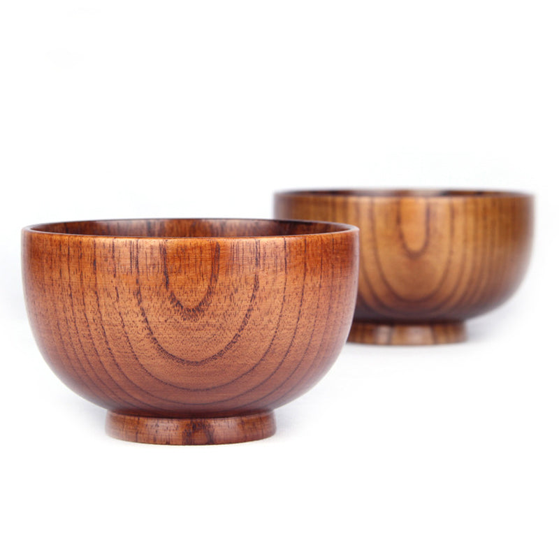 Holzschüsseln im japanischen Stil