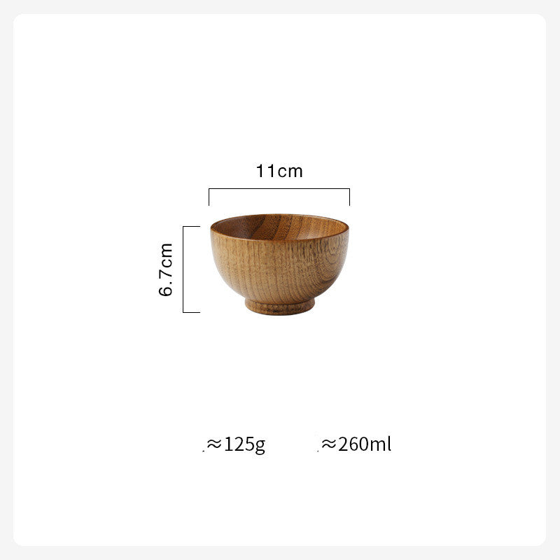 Holzschüsseln im japanischen Stil
