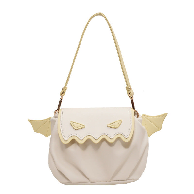 Crossbody-Tasche – Kreatives Kürbis-Design mit Flügeln